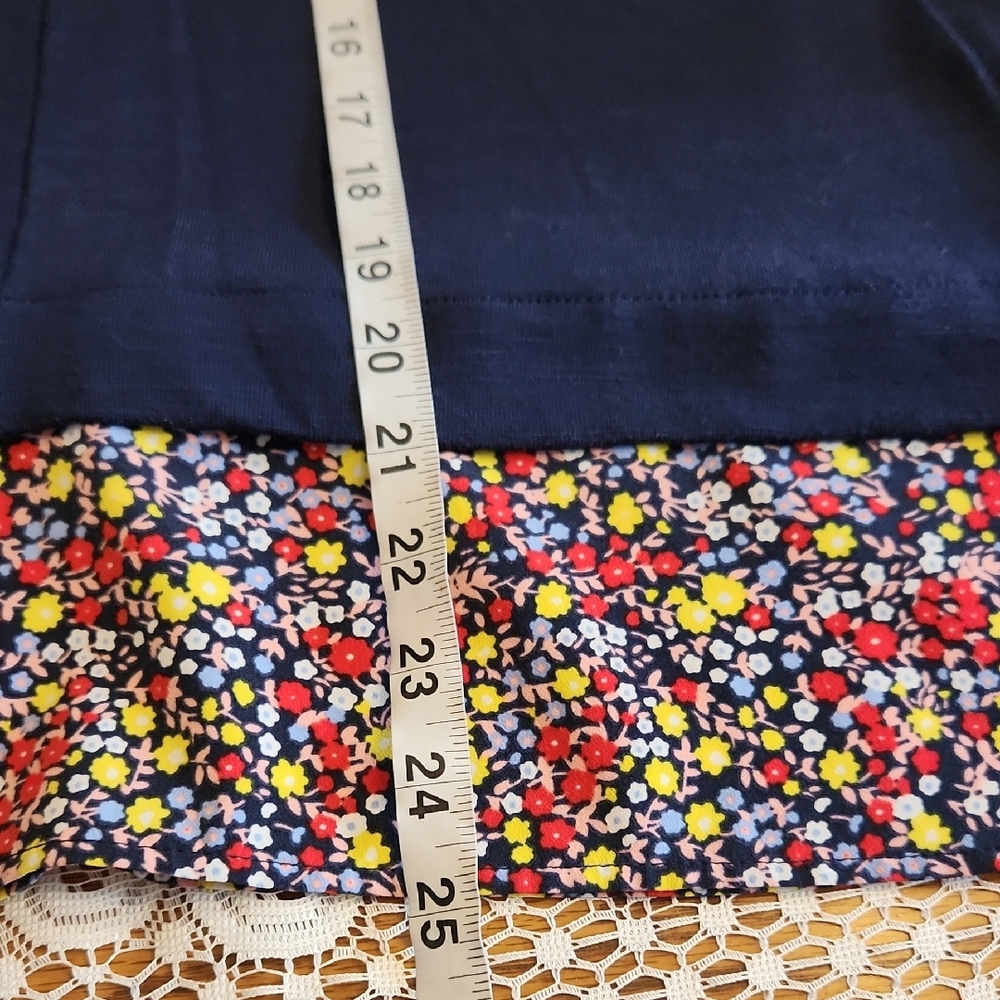 J. Crew Asymmetrical Blue and Red Tank Top - Picture 10 of 11